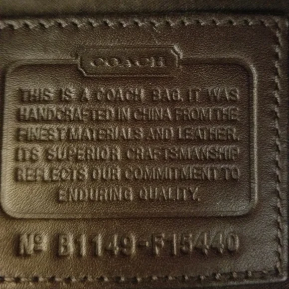 Coach Ashley large signature satchel. Khaki with mahogany. - Picture 3 of 5